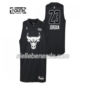 Kinder NBA Chicago Bulls Trikot Michael Jordan  23 2018 All-Star Jordan Brand Schwarz Swingman